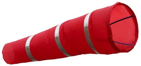 Snorvixre 59,06 Sacco a vento Ripstop Nylon Misurazione della direzione del vento Borsa con cintura riflettente per esterni Airport Farm & Park Aeroporto Sacco a vento