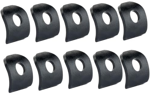 Lot de 10 colliers de serrage de selle de vélo - Joint en plastique et cuivre - Rondelle incurvée de rechange pour collier de tige de selle - Compatible avec les vélos de montagne et les vélos de