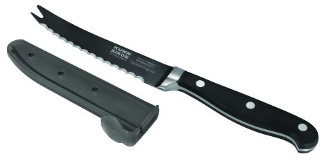 KUHN RIKON 36037 Messer Küchenmesser Noir Tomatenmesser geschmiedet, schwarz beschichtet m. Klingenschutz