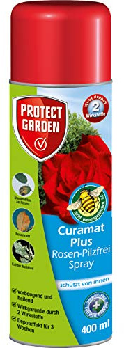 Curamat Plus Rosen-Pilzfrei Spray, anwendungsfertiges Spray gegen Pilzkrankheiten an Rosen und Zierpflanzen, 400 ml