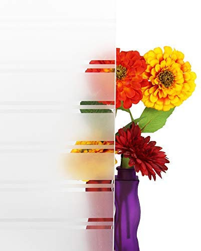 Solar Screen 5,91€/m² Milchglasfolie gestreift Sichtschutzfolie STRUCTUR 152cm Breite Laufmeterware Fensterfolie Selbstklebend Folie Dekofolie mit Streifen/Linien Milchglas
