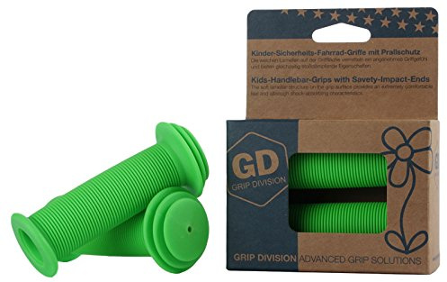 GD Grip Division® Kinderfahrradgriffe mit Sicherheits - Prallschutz | Phthalate frei