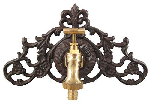 aubaho Robinet dévidoir pour Tuyau d´arrosage Style Ancien Fer Porte-Tuyau Fontaine d