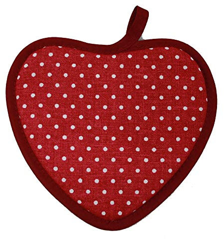 MAGIE DI CASA Presina da Cucina con Forma a Cuore Rino cm 20x18 Made in Italy (Bordeaux)