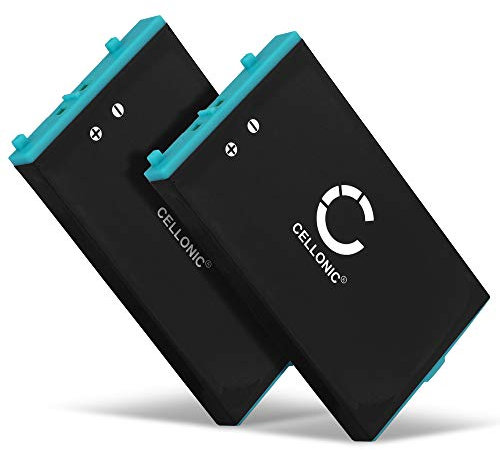 2x CELLONIC Batteria compatibile con Nintendo Game Boy Advance SP, 900mAh 3.6V - 3.7V - Ricambio per consolle controller palmare