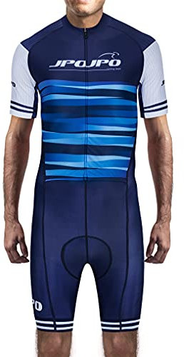weimostar Radtrikot Herren Triathlon Anzüge Einteiler Kurzarm mit Taschen Trisuits Laufen, Jp8012, M