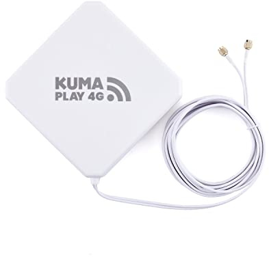 KUMA CONNECT PLAY Unlocked 4G Router with SIM Slot (150Mbps Kit) | High Gain MiMo Indoor Suction Antenna | Motorhome Essentials & Caravan Accessory WiFi | Connect 32 Devices | 12V/240V Mobile Internet