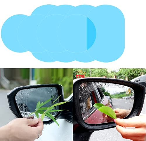 Rückspiegel Regenschutz Folie, 8-teilige Auto-Rückspiegel-Regenfolie, Seitenfenster-Regenfolie für Motorräder, Autos, Lastwagen
