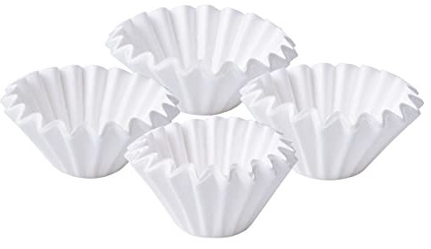 Vesaneae 200 Stück Kaffee Filterpapier, Papierfilter für Kaffeemaschinen, Coffee Filters, Korbfilterpapier Kaffeemaschine, Geschmacksneutral, Weiße
