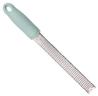 The Great British Bake Off Zester Grater Tool for Zesting Lemon & More Micro Planer for Finely Grating Garlic, Ginger, Nutmeg, Parmesan, Chocolate etc, Stainless Steel, Blue, Large