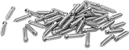 Qiilu Prigionieri per Pneumatici, per Auto da Carrello Elevatore Moto Fuoristrada 50 Pezzi Viti per Prigionieri per Pneumatici Antiscivolo da M6x6mm Punte per Pneumatici da
