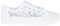 Generation-Plus+® Women's Canvas Plimsolls Soft Lightweight Lace Embroidered Sneaker Shoes - Ladies Summer Beach Pumps Fashion Trainers Casual Flat Shoes (White, UK 8)