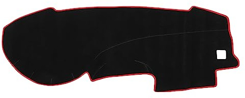 VekAuto Car Dashboard Cover Compatible for Nissan Sentra 2008-2011, Protective Polyester Red Center Console Interior Trim Dash Cover Mat Pad