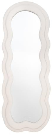 Flamingueo Wandspiegel - Spiegel Groß, Spiegel Asymmetrisch, Standspiegel, Ganzkörperspiegel Wand, Room Decor, Dekorative Wandspiegel, Wavy Mirror