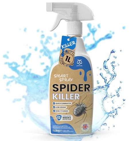 Pestmatic Spider Killer Spray 1 Litre, Spider Repellent Spray, Effective Treatment That Kills Spiders Larvae & Eggs on Contact, Indoor & Outdoor Spider Control, Long Lasting 12 Weeks Protection
