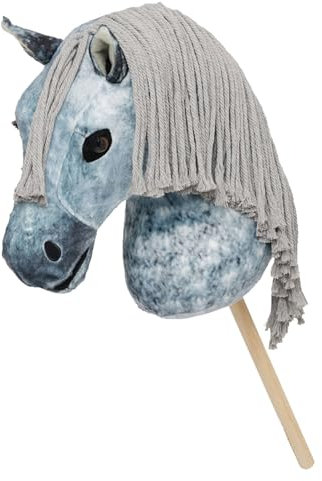 Cavallino giocattolo Hobby Horse Lemieux con testa peluche e bastone modello Sam taglia unica