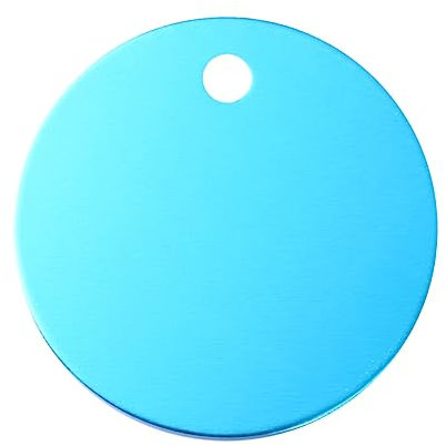EXCEART 25 Stk Personalisierte Leere Id-tags Haustiermarken Für Katzen Nummer-id-tag Haustier-id-tag Leere Schlüsselanhänger Aluminium-stanzrohlinge Hundemarke Selber Machen Schmuck Schild