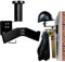 Motorräder Helm Halterung Wand, Multifunktional Helmhalter Wand, Motorradhelm Halterung Wand für Fahrrad, Motorrad Garderobe Platz für Taktische Weste, Helm und Jacke