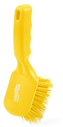 Hillbrush DRS Short Handled Stiff Brush (254mm) (Yellow)