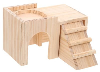 Happyyami Maison pour Hamster Niche De Couchage pour Petits Animaux Cachette Décorative pour Animaux De Compagnie Nid Hamster