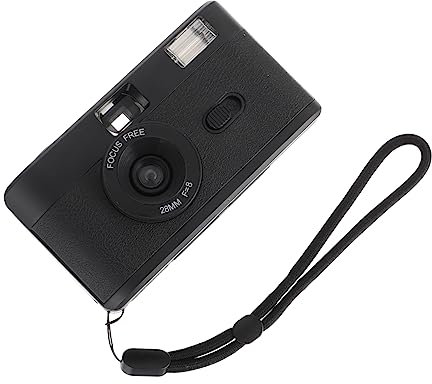 WATIIFUFU Fotocamera Vintage Plastica 35mm Con Flash Integrato Modello Senza Batteria Design Retrò Per Scatti Analogici e Divertenti
