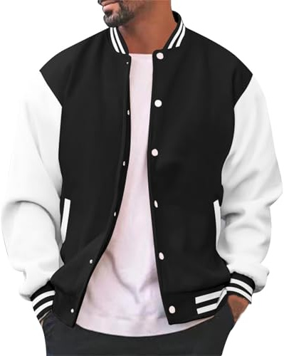 Giacche Primaverili Uomo, Bomber Estivo Uomo, Giacca a Vento Da Bomber Leggera, Casual, Elegante, Con Cerniera E Tasche Giacca Mezza Stagione Uomo Giacca Da Lavoro Uomo Outdoor Quotidiana Stile Casual