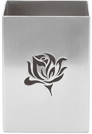Stiftehalter, 304 Edelstahl für Schreibtisch, Stiftebecher, Organizer Büro, Make up Organizer, für Schreibtischzubehör, für den Schreibtisch und Büro (Silber)