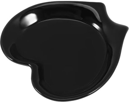 TOPPERFUN Poggiamestolo in Ceramica Nero Riutilizzabile Per Cucchiai Da Cucina Supporto Resistente Per Mantenere Pulito Il Piano Di Lavoro e Organizzare Utensili Con Design Semplice Ed