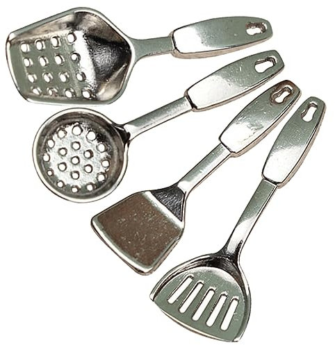 Milisten 1set Miniature Kitchen Utensils Tiny Cooking Accessories for Dollhouse Lightweight Scene Decor Safe Boys and Girls Play Kitchen Tools for Creative Pretend Play