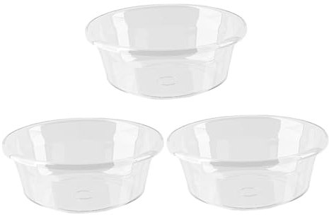 TIDTALEO 3 Stück Teiliges Transparente Waschschüssel Praktische und Leichte Fußbadewanne für Badezimmer für Zuhause und Reisen Robust und Langlebig Design für Angenehmes Wascherlebnis