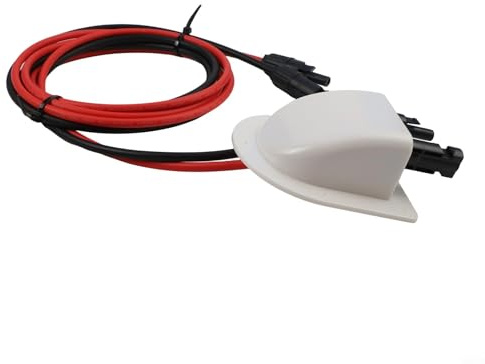 Gdfnmogo Ghiandola di ingresso per cavo solare, doppio sistema resistente alle intemperie, con cavo di prolunga da 2 m, per installazioni di pannelli fotovoltaici per camper, yacht, IP68