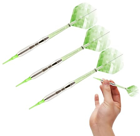 Soft Tip Darts 3pcs - Farbverlauf Professional, Safe Tipps, Bunte Dart Flüge, Lightweight Design | Lustige Spielnacht Darts für Dartboard Bar Unterhaltung Freunde Familie spielen