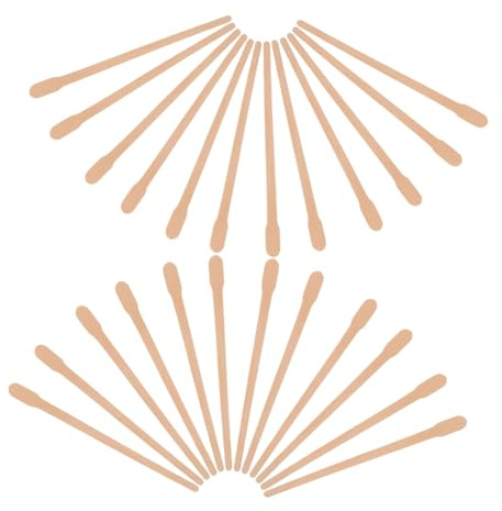 WOONEKY 1000 Stück Holz Wax Sticks für Haarentfernung Stabile Wachs Spatel zum Auftragen Präzise Anwendung für Gesicht Körper Augenbrauen und Nase Vielseitig für Damen und Herren
