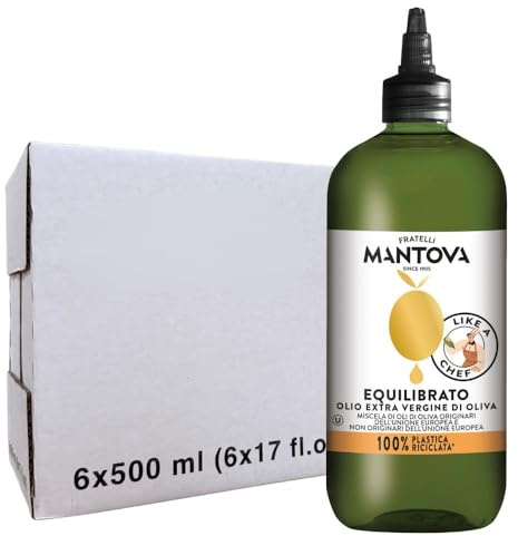 FRATELLI MANTOVA DAL 1905 Olio extravergine Squeeze 500ml x 6 pezzi