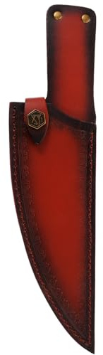 DOITOOL Funda para Cuchillos de Cocina Profesional de Piel Marrón Funda Reutilizable Protectora para Resistente Desgaste y Deformación Protege Cuchillas y Evita Cortes