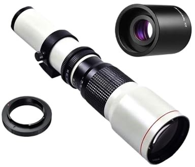 Lens， Compatible for Nikon D3400 D500 D7200 D5500 D750 D5300 500mm F8.0 Manual Telephoto Lens with 2X Converter 60D 77D(A9,E-mount(FE))