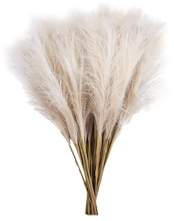 Naturligt torkat konstgjort Pampasgräs - Naturligt Pampasgräs, konstgjort Pampasgräs, dekorativa torkade blomsterarrangemang, fuskgräsdekor för bröllop mittpunkt