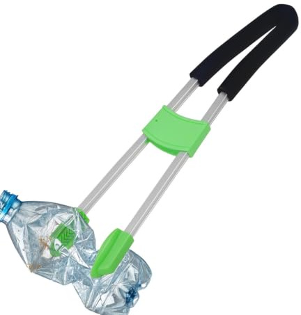 Raccoglitore per Rifiuti Ergonomica Leggera Antiscivolo | Pinza Raccolta Rifiuti per Anziani, Esterno, Giardino, Passerella, Cortile, Grondaia, Bottiglia, Lattina, , Scarti