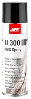 App U300 UBS Spray alla Protezione Sottoscocca Auto | Antipietrisco, Antiruggine e Antirombo Sottoscocca Protezione | Antirombo Sottoscocca Spray in Resina Sintetica e Gomma | 500 ml | Nero