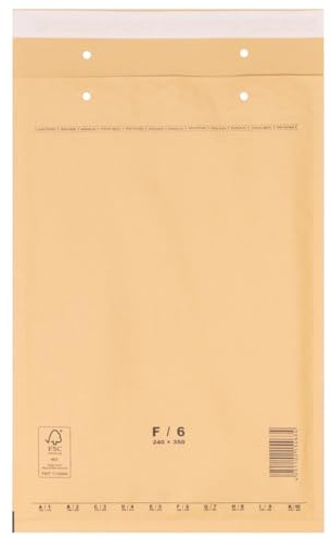 verpacking Luftpolstertaschen 240 x 350 mm Braun F6 [Größe und Stückzahl wählbar] selbstklebend geeignet für DIN A4+ Versandtaschen mit Luftpolster 400 Stück