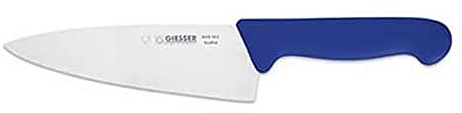 Giesser seit 1776 - Made in Germany - Kochmesser Basic Blue, Klinge 16 cm, rutschfest, Küchenmesser spülmaschinenfest, rostfrei