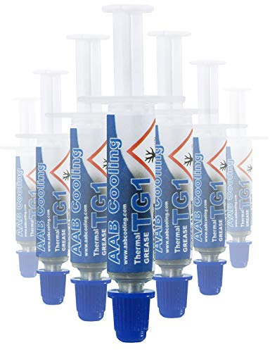 AABCOOLING Thermal Grease 1-0,5g - Pâte Thermique Silver, Non Corrosive Qui Non Conductive Pas Le Courant électrique, Conductivité Thermique Optimale, Pâte Thermique pour PC - 50 Pièces
