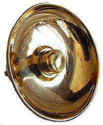 Campanello pulsantiera in ottone lucido esterno fissaggio a muro