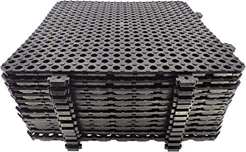 Losa tarima desmontable Náyade Block 30x30 marrón- Pack 12 Uds. Ideal para vestuarios, piscinas, jardines, spas, peluquerías caninas..