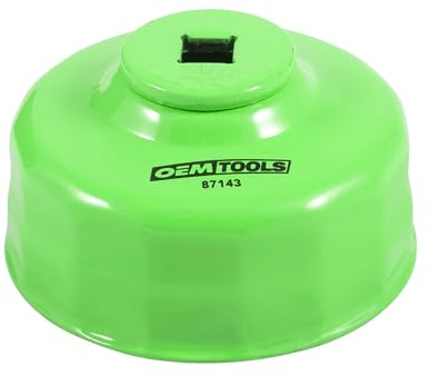 OEMTOOLS 87143 Clé à filtre à huile 15 cannelures 74/76 mm, économique, extracteur de filtre à huile de voiture, empêche le glissement, clé à filtre de voiture 3/8, outils de changement d'huile