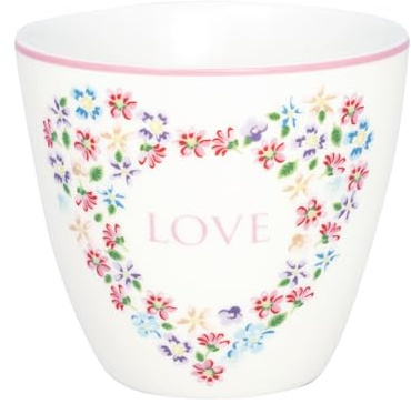 GreenGate [W2023/02] Latte cup Columbine love white