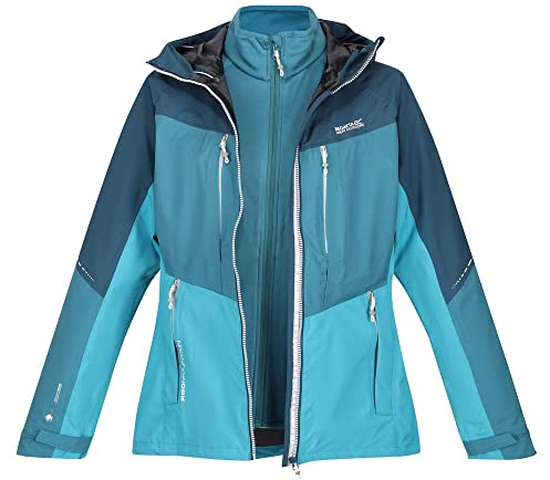 Regatta Carletta VI Chaqueta de senderismo impermeable 3 en 1 para mujer