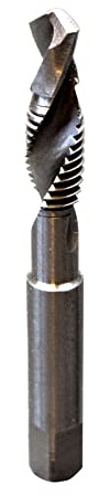 PRIOstahl Bohrer mit Gewindeschneider Bohrgewindeschneider Maschinengewindeschneider Gewinde Schneider - 1x Gewindebohrer Ø M8 x 1,25mm Werkzeug Bohren Schneiden Bohrmaschine für Stahl Edelstahl