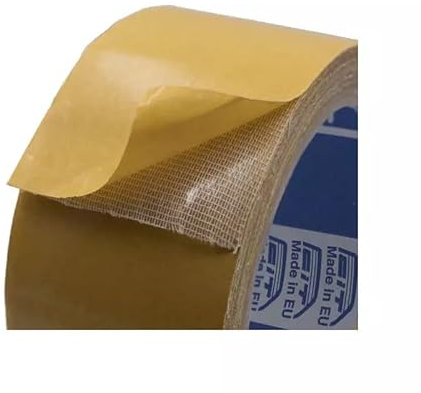 AS ADESIVI SICUREZZA StickersLab - Nastro biadesivo per moquette - GARZA - neutro - 260my - 25mt (50mm x 25mt)