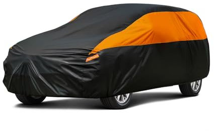 GUNHYI SUV Car Cover Waterproof Breathable,Outdoor Car Cover Rain Dust Sun UV Protection Universal fit Land Rover Discovery Sport, Ford Kuga, Audi Q5, Volkswagen Tiguan,etc.Fit SUV/4x4(460 To 485cm)
